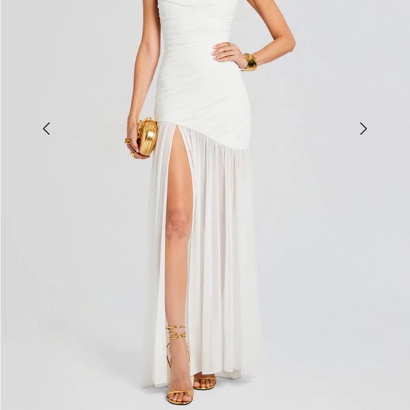 Elegant White Evening Gown